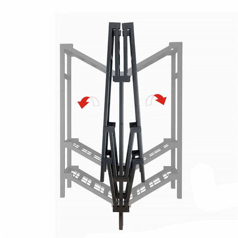 Heavy Duty Portable Fabric Wardrobe Featuring Top Notch Carbon Steel Frame And Zero Hassle Instant Assembly with folding frame design.