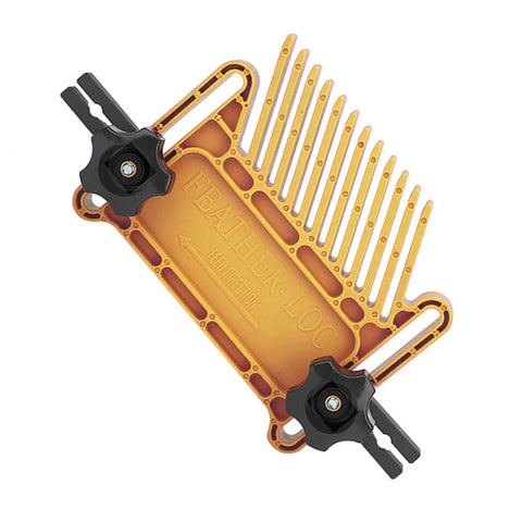 Top Shelf Stackable Kickback Buster Featherboard For Table Saws And Router Tables Heavy Duty Polypropylene with quick release guide.