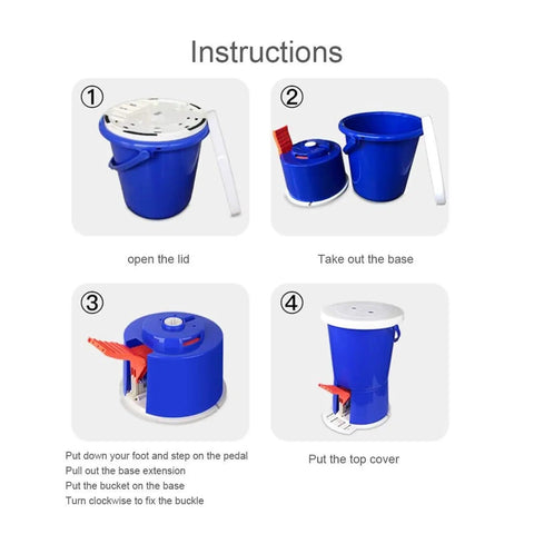 Instructions for Hassle Free Foot Treadle Washer Offering 14 Liter Capacity For Gentle Delicates And Daily Clothes.