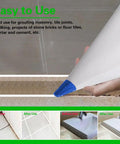 Hand using Three Pack Tile Grout Masonry Mortar Bags 12x24 Inch Heavy Duty Tear Resistant Puncture Tip for tile grouting