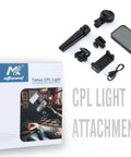 LED Tattoo Light Kit For Pro Grade Photos And Videos Clip On Photo Lights With CPL Filter 120 LED Beads No Glare