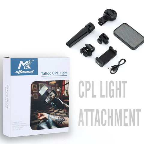 LED Tattoo Light Kit For Pro Grade Photos And Videos Clip On Photo Lights With CPL Filter 120 LED Beads No Glare