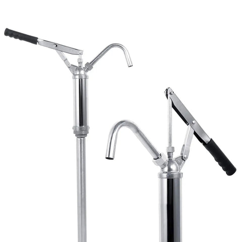 Jiawu Hand Operate Lever Drum Pump For Oil Transfer With Self Adjusting Nozzle Heavy Duty Manual Fluid Dispenser Versatile Suction Tube Fast Efficient Pumping Solution Gadget