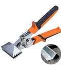3 Inch Sheet Metal Hand Seamer with Ergonomic Grip Handle and Pro Grade Straight Jaw Pliers for Bending and Flattening HVAC Ductwork