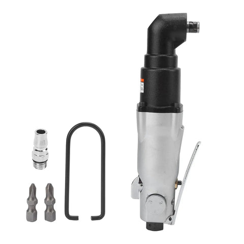 Pro Industrial Grade Badass Air Powered Impact Wrench Featuring Ultra Rugged Dual Hammer Operation, additional accessories included.