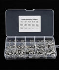 250 Piece M2 To M10 Machine Screws Set Pro Grade Stainless Steel Hex Socket Bolts For Laptop Keyboard PC Repair Electronics DIY