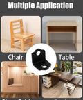 Built Tough As Nails 50 Pack Heavy Duty 90 Degree Corner Braces 0.75 Inch L Bracket Metal Furniture Connectors For Wood Cabinets Beds Drawers With Screws Ready Fast on chair, table, and shoe cabinet.