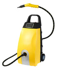 High Power 3000w Steam Cleaner With Continuous Vapor And Triple Safety System For Deep Cleaning Cars Grease Tile Grout Home Hygiene Sanitizing High Temperature Blue Steam Health Protection Effective Bacteria Removal in yellow with hose.