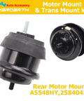 Direct Fit Engine Motor Mount Replacement For 2009 To 2019 Traverse Enclave Acadia Saturn 3 6L Automatic Transmission OE Replacement A5444 A5548HY A5549HY A5458HY Durable Easy Install For A Quiet Smooth Ride, rear motor mount view.