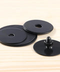 Tough As Nails 300 Pack M6 Flat Washers Made From Black Oxide 304 Stainless Steel showcasing flat washers with 6.4mm inner diameter.