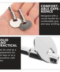 Hand holding Music Box Winding Key Replacement Round Handle 1.57 Inch For Standard Movements, metal construction