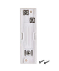 Push To Exit Button Release Switch For Door Access Control System 76mm X 23mm PC Panel 12V 3A White Durable Reset Push Button Heavy Duty Exit Button Pack Of 4, rear view