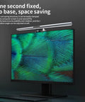 Screenbar LED Monitor Light For Reading And Gaming USB Powered Dope Backlit Desk Lamp attached to computer monitor