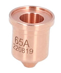 Top Tier 220819 Plasma Electrode Tip Brass Nozzle Set For PMX 65 85 105 Cutters Fits 45A 65A Range, 65A nozzle detail.