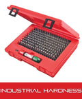 High Precision Steel Pin Gauge Set With Rugged Protective Case For Deep Bore Gaging And Hole Size Check .061 To .250 Inch Range