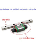 Miniature Linear Guide Rail With Carriage Block For Pro Grade Precision In CNC And 3D Printing, 100 To 800mm Stroke, slim rail with block