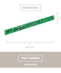 Dishwasher User Interface Replacement WD21X23462 Control Panel With Cycle Settings Display dimensions 14x1 inches view.