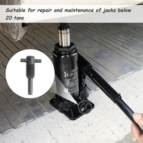 Tough As Nails 6 Piece Hydraulic Jack Parts Set With Kickass Oil Release Valve and Screw in use for jacks under 20 tons.