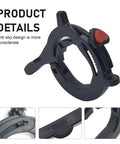 Universal Motorcycle Throttle Cruise Control Booster With Anti Slip Grip To Slash Hand Fatigue And Keep You Chill During Long Highway Cruises In Durable Matte Black close-up of anti-slip throttle grip design