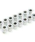 100 Piece Rivet Nuts Kit M3x20 Hollow Thread Inserts Aluminum Alloy Fasteners Hardware For Quick Beefy Riveting In Auto Body Metalworking DIY Projects And Industrial Applications, set of silver inserts