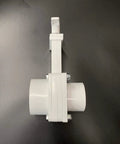 Fresh Water Gate Valve 1-1/2 Inch Spigot To Slip Connection PVC Drain Valve For RVs and Plumbing, top view