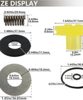 Head Valve Kit Replacement For 18 Gauge Brad Nailer And Pneumatic Tools components with sizing details