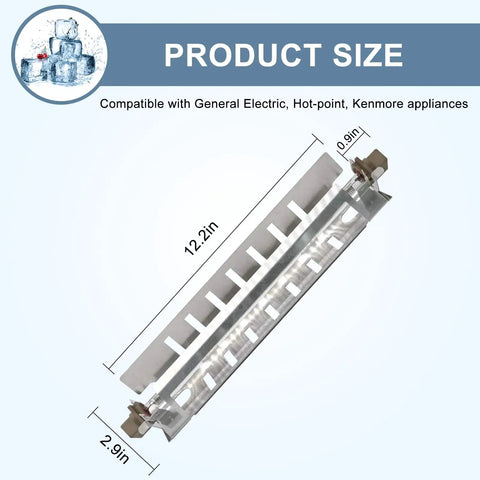 Refrigerator Defrost Heater Kit With Temperature Sensor And High Limit Thermostat Replacement Parts Keeps Your Fridge Frost Free WR51X10055 WR55X10025 WR50X10068 For General Electric product sizing details