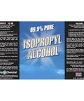 Isopropyl Alcohol 99.9 Percent Pure IPA Concentrate For Cleaning And Disinfection, Made In USA, 32 fl oz bottle label