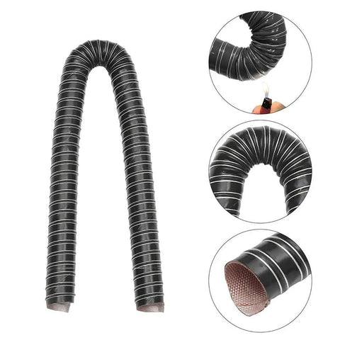 Ride Ready Heavy Duty Black Intake Hose For Auto Ducting 10m Length Silicone Heat Resistant Duct Hose for efficient cooling