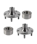 Front Wheel Hub Bearing Kit Set Of 2 Direct Fit For 2011 2015 Hyundai Elantra 2013 2017 Hyundai Elantra GT And 2012 2017 Hyundai Veloster Replacement Hubs 51720 0Q000 51750 1P000 shown
