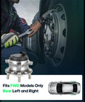 Mechanic installing Set Of 2 Rear Wheel Bearing Hub Assembly 512646 For Kia Sorento 2016 2020 With ABS And 5 Lugs