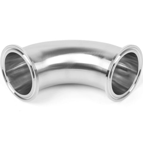 2-inch stainless steel tri-clamp elbow, 90-degree sanitary pipe fitting, 50.5 mm OD