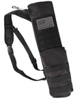 Lightweight Back Archery Quiver, Dual Use Foldable Hip Arrows Bag With MOLLE Pocket, Compact Hangable Design, Black Polyester