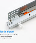 Heavy Duty Soft Close Drawer Slides Full Extension Undermount Runners For Cabinets with plastic dowel for easy cleaning.