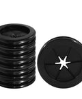 Six Pack 1 Inch Inner Diameter And 1 1/4 Inch Drill Hole Rubber Grommets Double Sided Firewall Hole Plugs Black