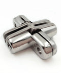 2-Piece Go-To Hidden Cross Hinge Set For Cabinets And Folding Doors, Stainless Steel Invisible Concealed Hinge with 180 Degree Swing