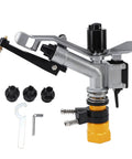 360 Degree Auto Rotating Irrigation Sprayer For Lawn And Garden, 1 Inch FNPT, with assembly tools, Long Range Coverage 18-36 Meters