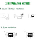 Installation methods for Digital Inductive Tach Hour Meter With RPM Gauge For Lawn Mower Scooter Dirt Bike Tractor Generator