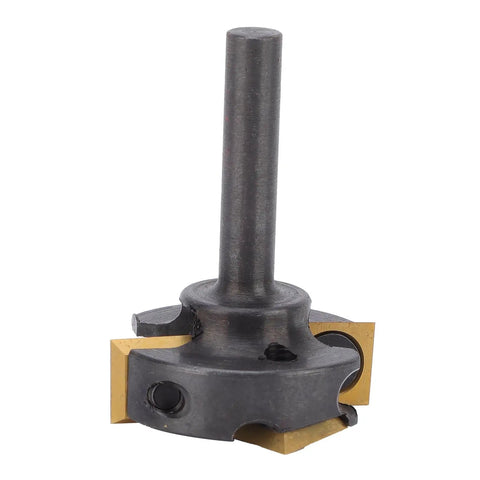Heavy Duty Flattening Router Bit For Slab Surfacing With Four Sharp Carbide Blades, 1/4in shank for woodworking projects.