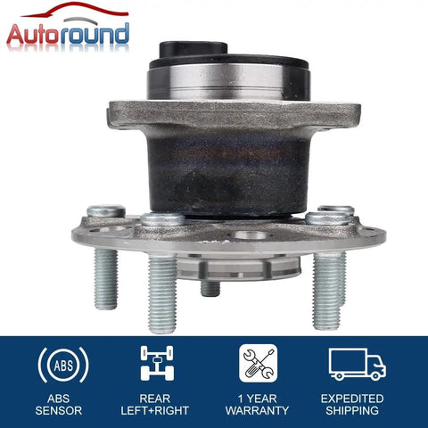 Rear Wheel Bearing And Hub Assembly For Jeep Compass Patriot 2007 To 2017 Chrysler 200 2011 To 2014 Sebring 2007 To 2010 Dodge Avenger 2008 To 2014 Caliber 2007 To 2012 5 Lug With ABS side view