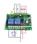 Universal Wireless Remote Control Switch For DC Motors And Linear Actuators 12V To 36V circuit board close-up view