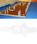 Top Shelf 100 Count White Pcb Standoff Mounting Clips Quick Snap Fit For 4Mm Holes No Sweat Setup For 0.8 To 1.5Mm Turret Circuits Heavy Duty Electronics Hardware Spacers on PCB with electronic components.