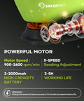 Powerful motor of Handheld Lawn Spreader For Seed And Fertilizer, Battery Powered Do It All Tool with high capacity battery