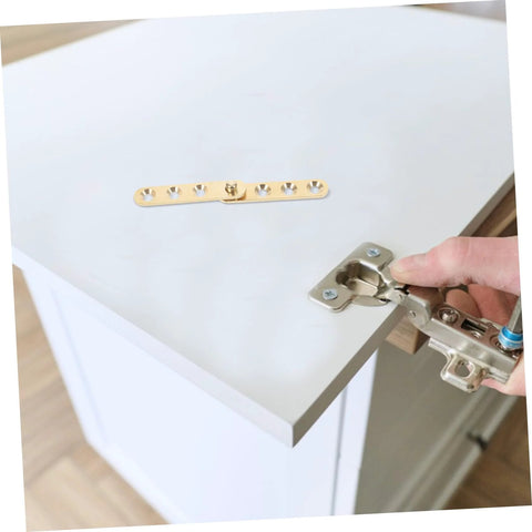 Copper Pivot Hidden Door Hinges 4 Piece Set For Cabinets And Bookcases Built To Last Heavy Duty Invisible Door Hardware installed on cabinet