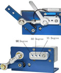 DIY Design 12V DC Linear Actuator With 90 Degree Stroke, Low Speed 20 RPM, Worm Geared Motor, Adjustable Torque, Blue