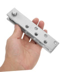 Hidden 360 Degree Door Hinge For Secret Bookcase Doors, heavy duty concealed pivot in stainless steel, hand-held view