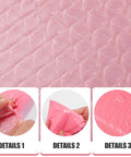 Close-up of Pink Bubble Mailer Envelopes 11x15 Plus 4 Inch Padding Self Sealing Shipping Bags Thick, Shockproof Bubble Pouches texture