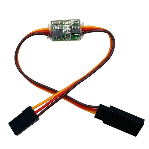 Three Pack RC Servo Signal Reverser Rotation Inverter 3.6 To 24V 5A Steering Gear Reverser Built For JR Futaba Aircraft And Other Servos Beefy ABS Housing Built Tough For Stable Easy Reversing