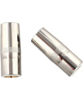 Premium 5-Pack 5/8 Inch Threaded Mig Gas Nozzles For Lincoln Welders 350 Amp Copper Torch Parts Pro Replacement detailing two nozzles.