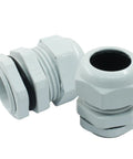 5 Pack 1 Inch NPT Cable Glands Waterproof Strain Relief Wire Connectors Adjustable Grip Joints Grey Outdoor Use
